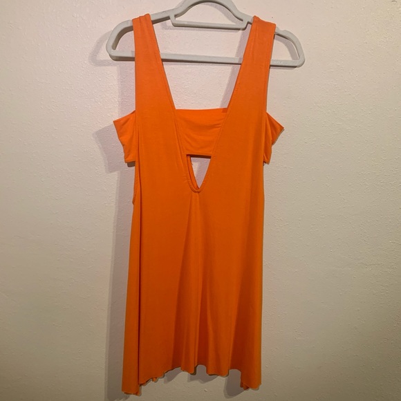 Clayton Dresses & Skirts - 4/$25 Clayton orange cutout tank top swing dress S